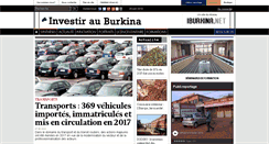 Desktop Screenshot of investirauburkina.net