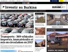 Tablet Screenshot of investirauburkina.net